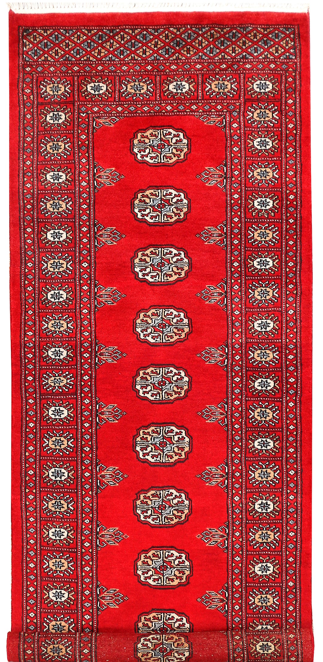 Red Bokhara 2' 6 x 6' 9 - No. 45034 - ALRUG Rug Store