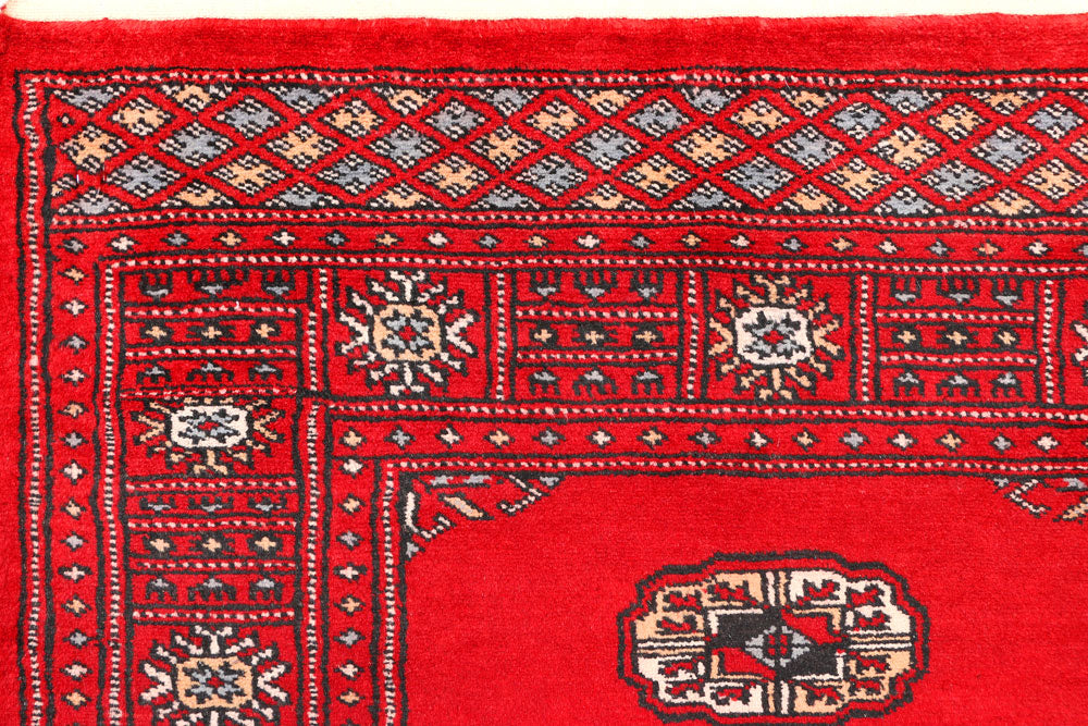 Red Bokhara 2' 6 x 6' - No. 45040 - ALRUG Rug Store