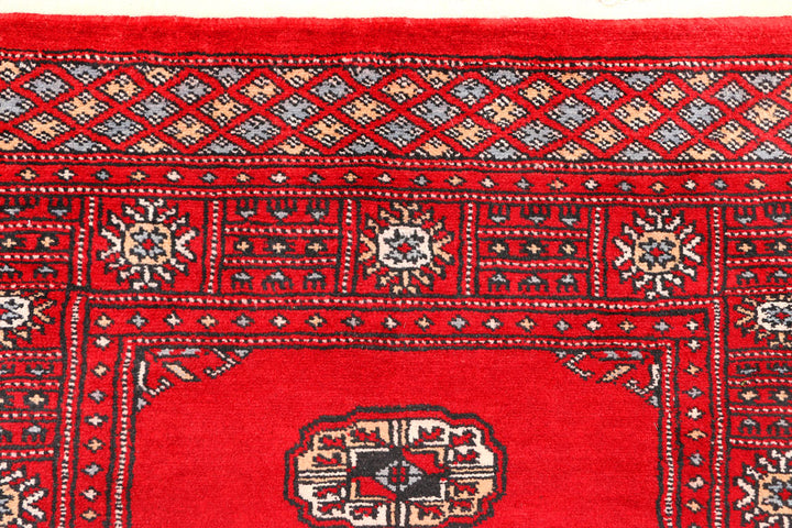 Red Bokhara 2' 6 x 6' - No. 45040 - ALRUG Rug Store