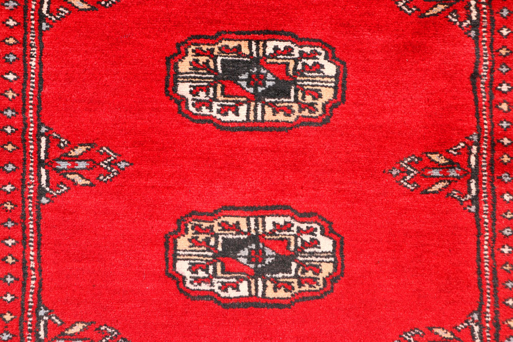 Red Bokhara 2' 6 x 6' - No. 45040 - ALRUG Rug Store