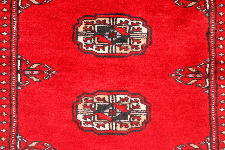 Red Bokhara 2' 6 x 6' - No. 45040 - ALRUG Rug Store