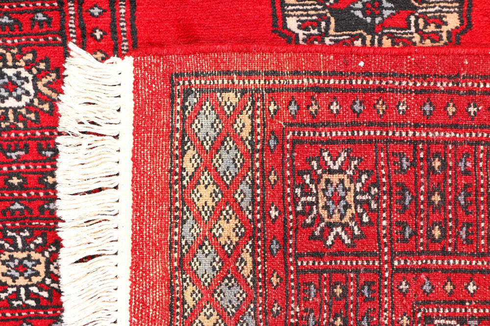 Red Bokhara 2' 6 x 6' - No. 45040 - ALRUG Rug Store