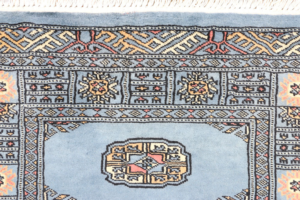 Steel Blue Bokhara 2' 7 x 6' 7 - No. 45041 - ALRUG Rug Store