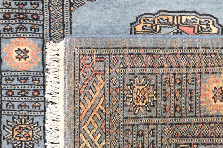 Steel Blue Bokhara 2' 7 x 6' 7 - No. 45041 - ALRUG Rug Store