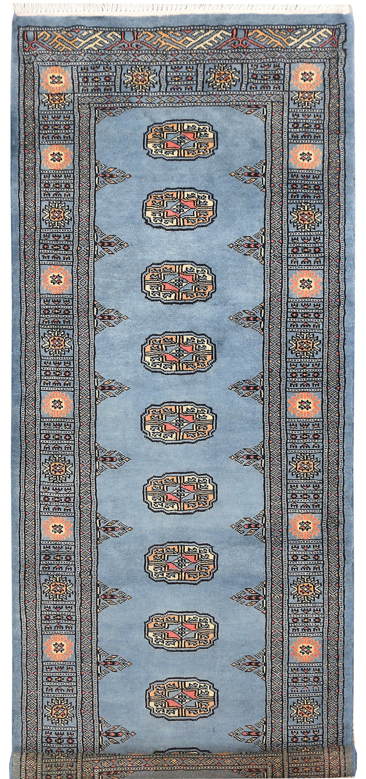 Steel Blue Bokhara 2' 7 x 6' 7 - No. 45041 - ALRUG Rug Store