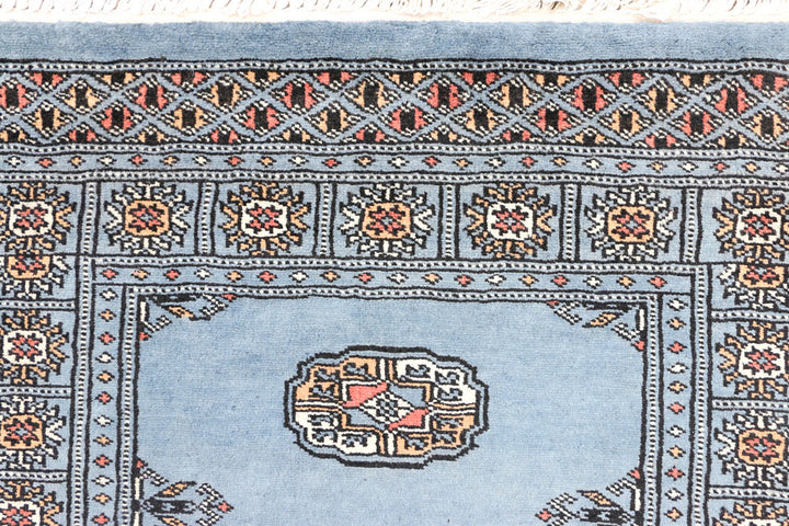 Steel Blue Bokhara 2' 7 x 6' 1 - No. 45047 - ALRUG Rug Store