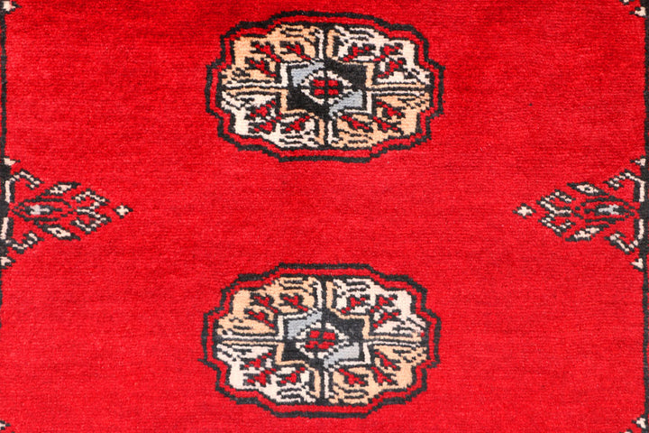 Red Bokhara 2' 7 x 6' - No. 45053 - ALRUG Rug Store