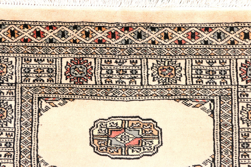 Antique White Bokhara 2' 7 x 6' 6 - No. 45057 - ALRUG Rug Store