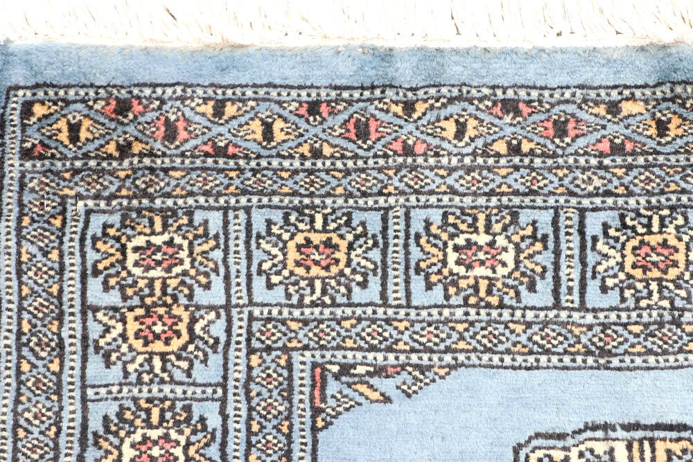 Light Slate Grey Bokhara 2' 6 x 6' 6 - No. 45060 - ALRUG Rug Store