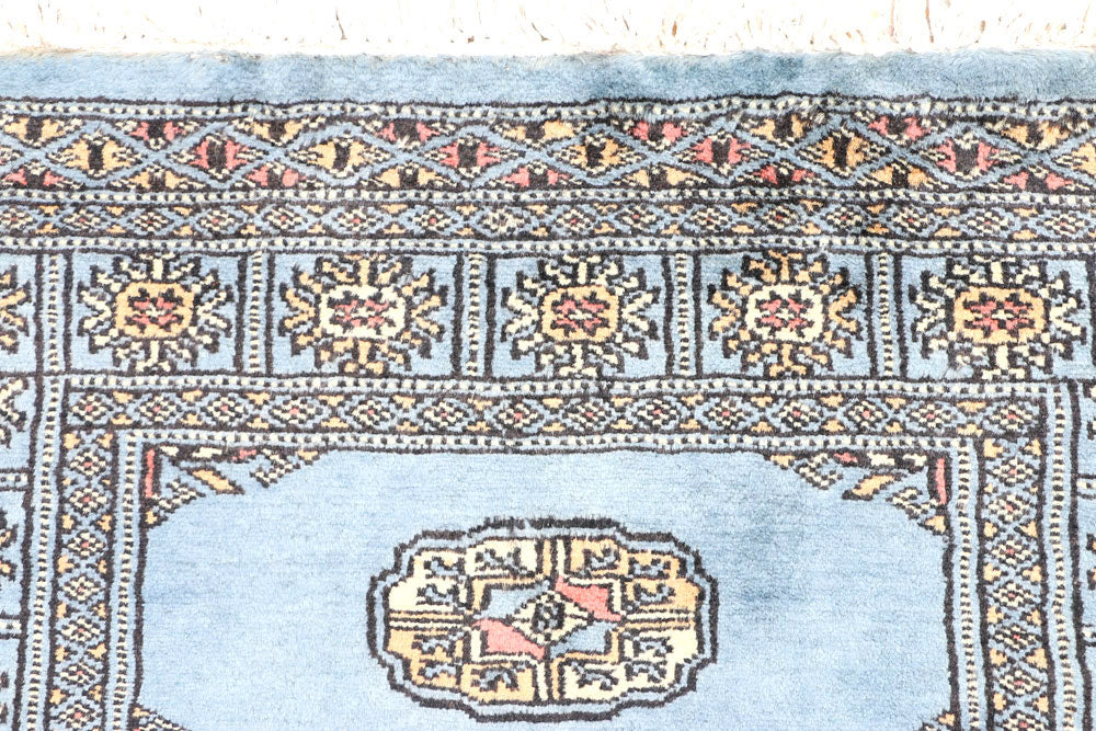 Light Slate Grey Bokhara 2' 6 x 6' 6 - No. 45060 - ALRUG Rug Store