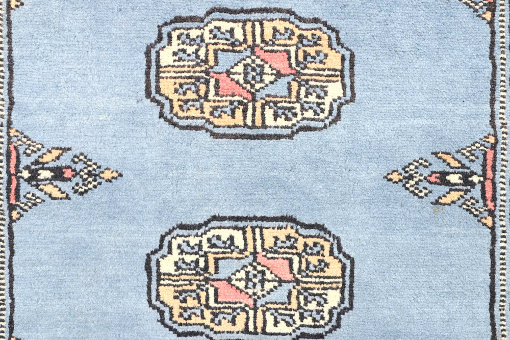 Light Slate Grey Bokhara 2' 6 x 6' 6 - No. 45060 - ALRUG Rug Store