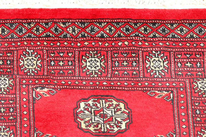 Red Bokhara 2' 7 x 6' - No. 45063 - ALRUG Rug Store