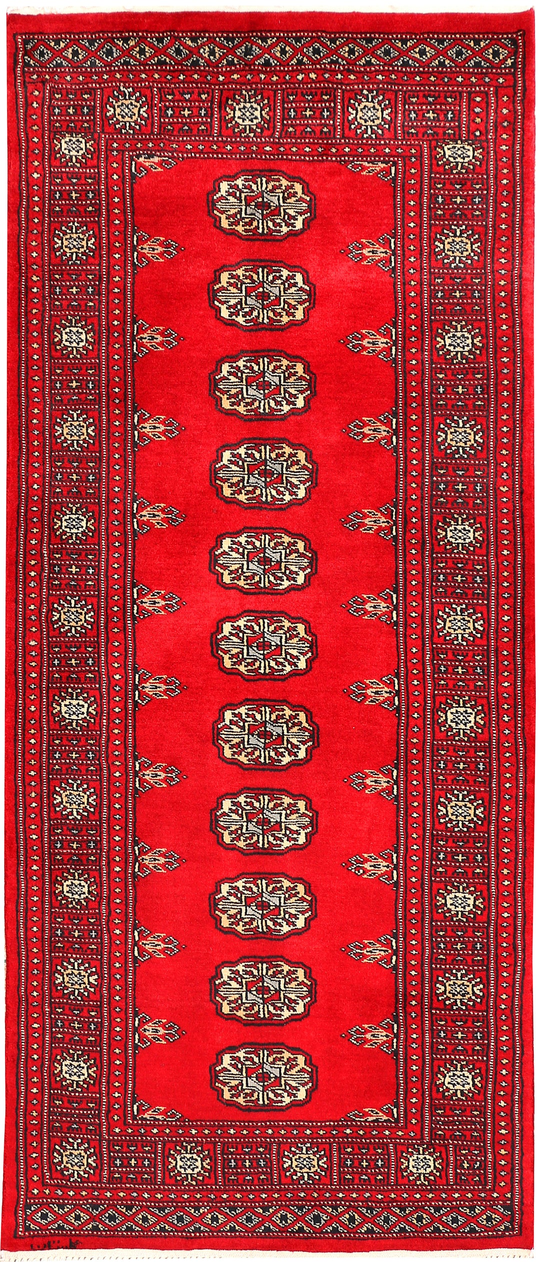 Red Bokhara 2' 7 x 6' - No. 45063 - ALRUG Rug Store