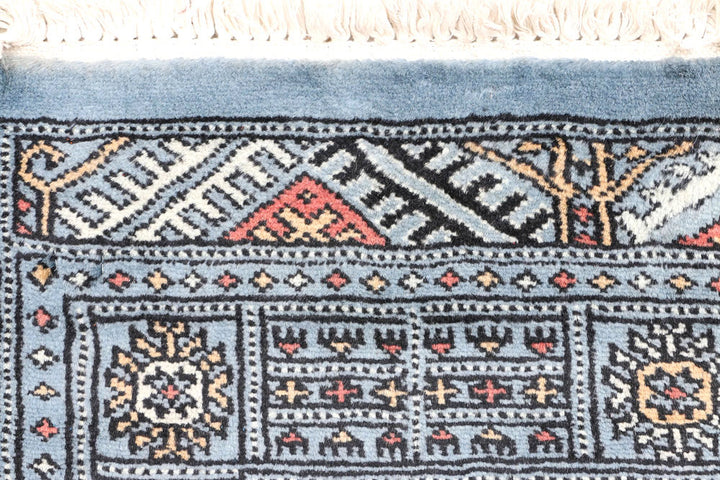 Slate Grey Bokhara 2' 7 x 6' 9 - No. 45064 - ALRUG Rug Store