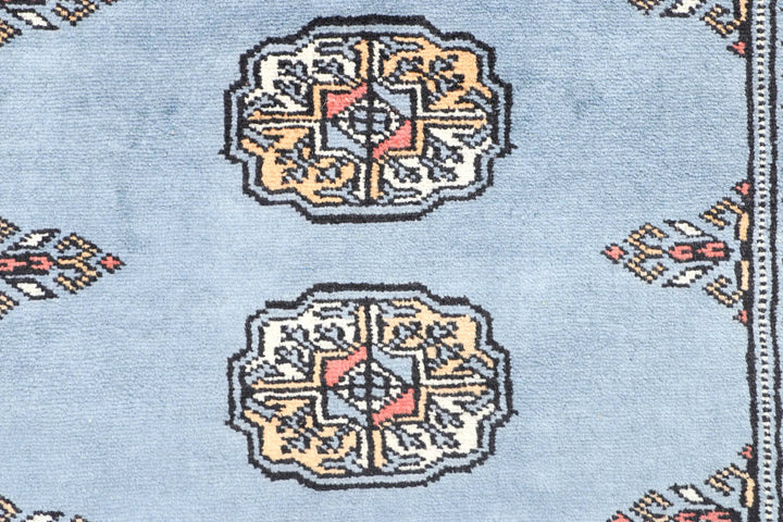 Slate Grey Bokhara 2' 7 x 6' 9 - No. 45064 - ALRUG Rug Store