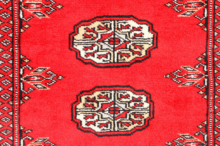 Red Bokhara 2' 7 x 6' 4 - No. 45066 - ALRUG Rug Store