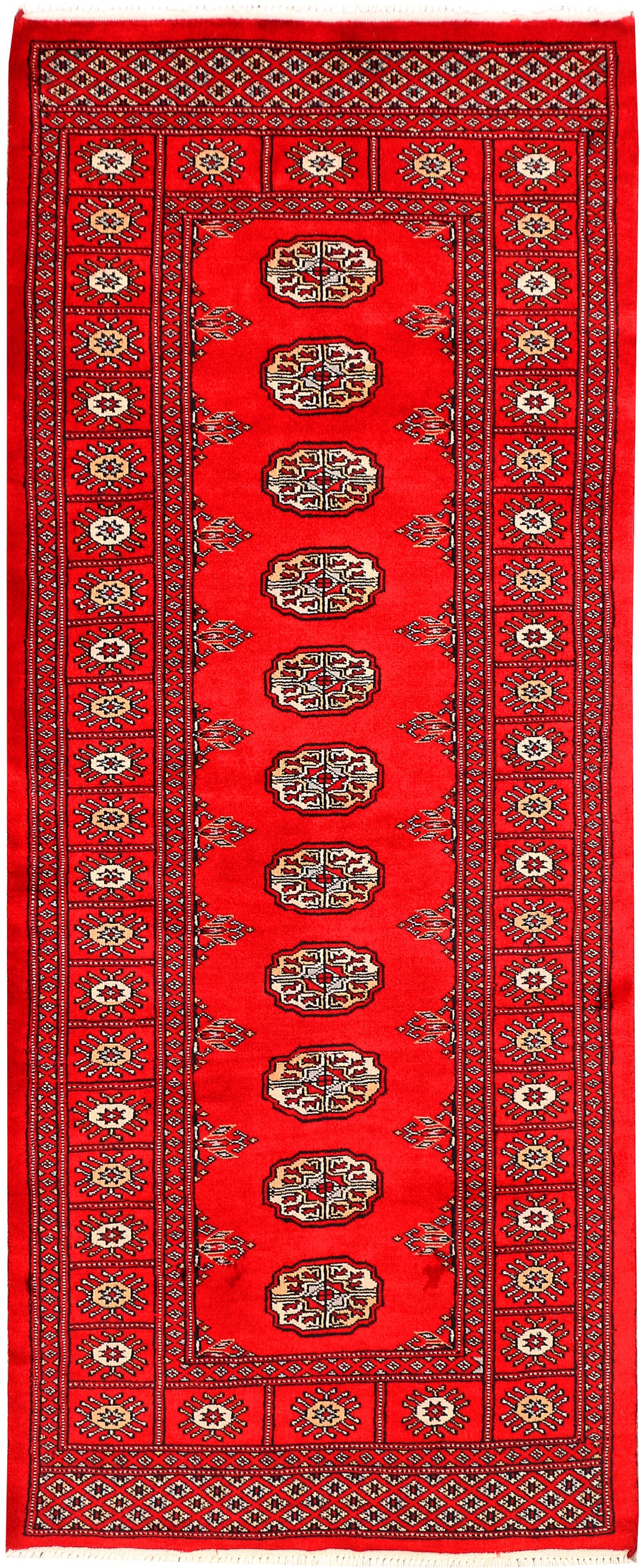 Red Bokhara 2' 7 x 6' 4 - No. 45066 - ALRUG Rug Store