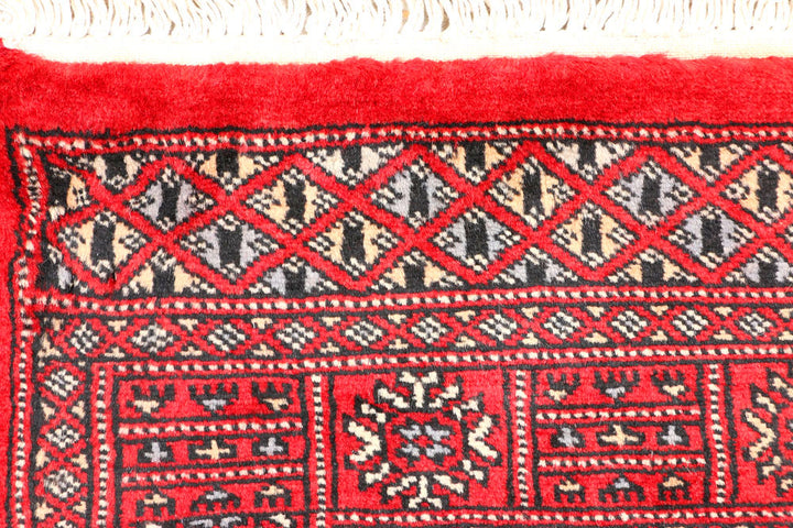 Red Bokhara 2' 6 x 6' 3 - No. 45069 - ALRUG Rug Store