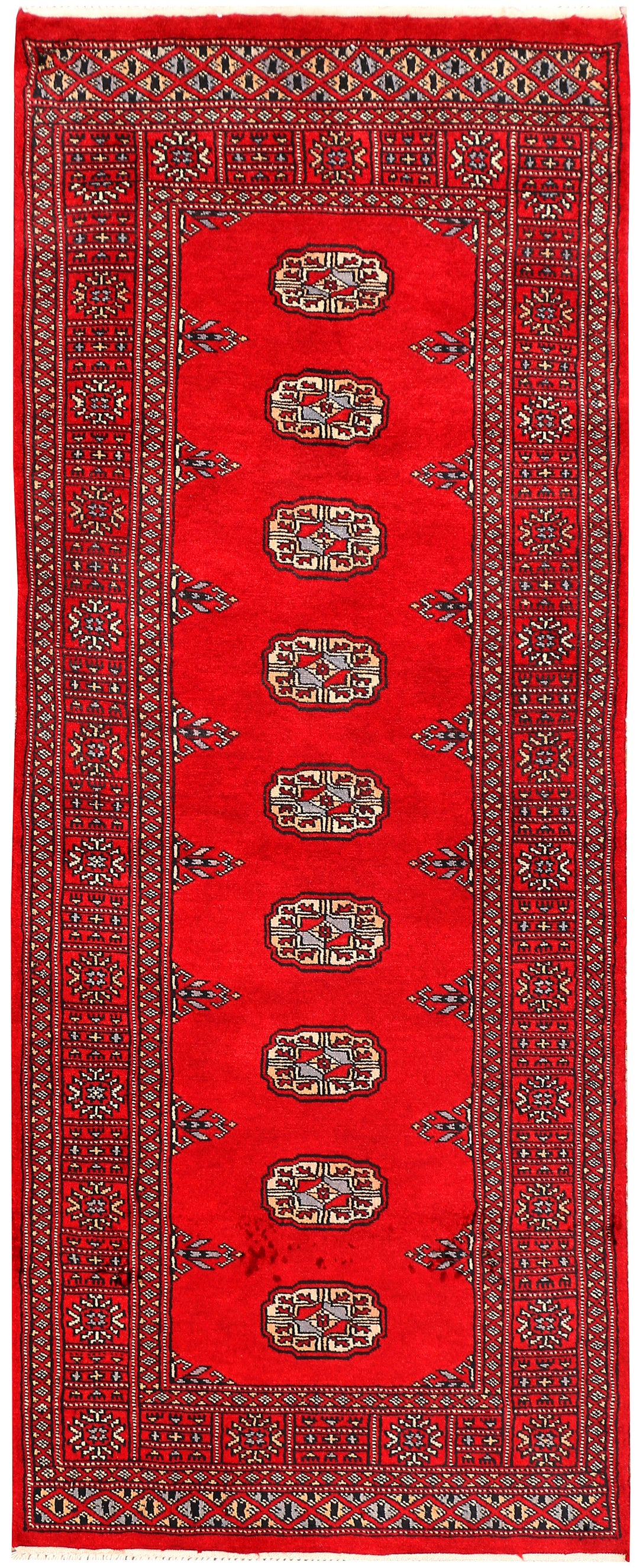 Red Bokhara 2' 6 x 6' 3 - No. 45069 - ALRUG Rug Store