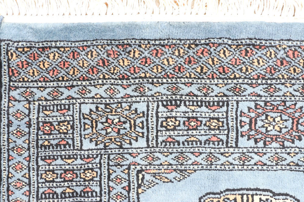 Light Slate Grey Bokhara 2' 7 x 6' 5 - No. 45070 - ALRUG Rug Store