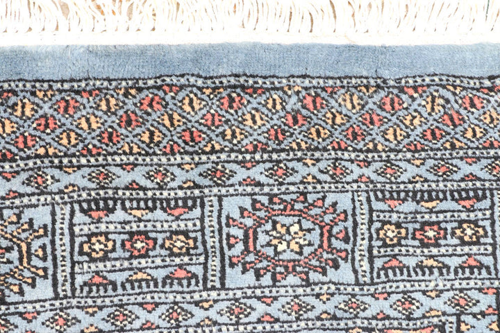 Light Slate Grey Bokhara 2' 7 x 6' 5 - No. 45070 - ALRUG Rug Store