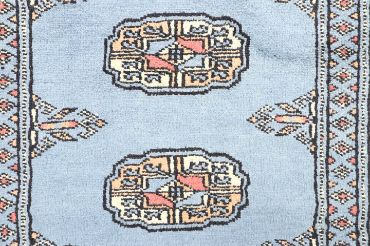 Light Slate Grey Bokhara 2' 7 x 6' 5 - No. 45070 - ALRUG Rug Store