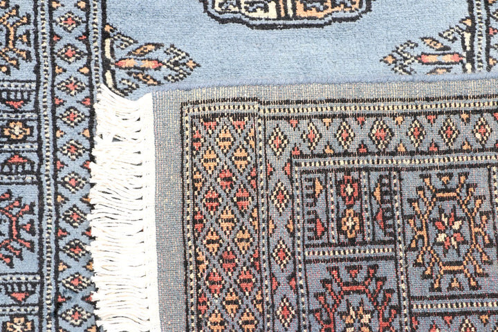Light Slate Grey Bokhara 2' 7 x 6' 5 - No. 45070 - ALRUG Rug Store
