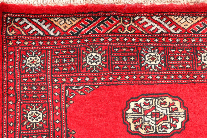 Red Bokhara 2' 7 x 6' 9 - No. 45073 - ALRUG Rug Store