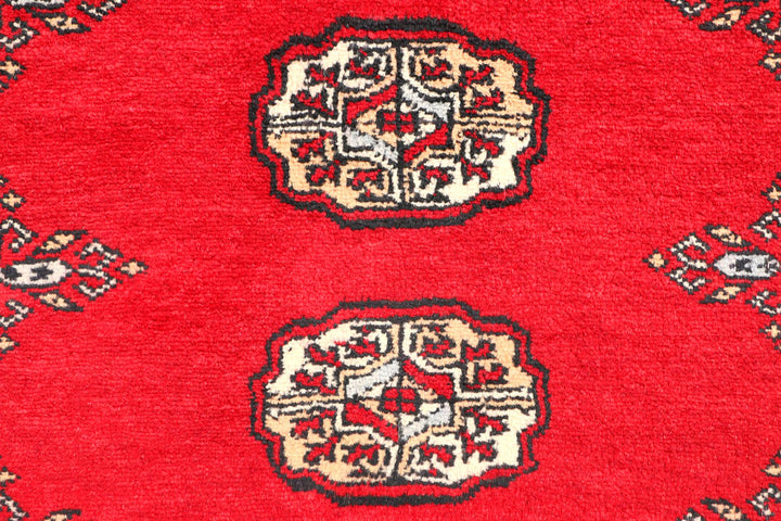 Red Bokhara 2' 7 x 6' 9 - No. 45073 - ALRUG Rug Store