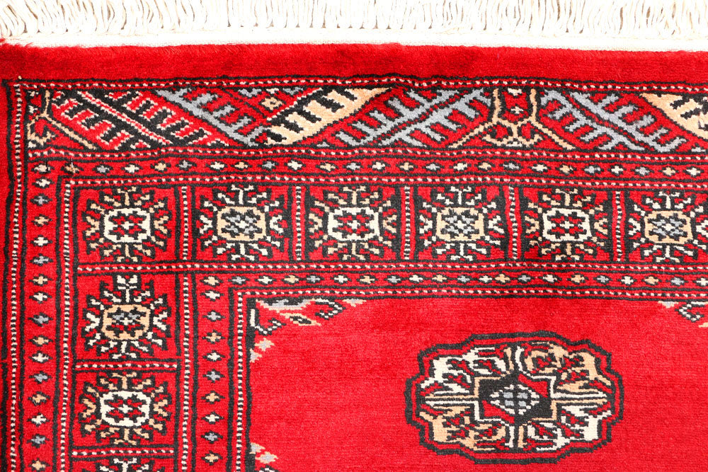 Red Bokhara 2' 7 x 6' 3 - No. 45087 - ALRUG Rug Store