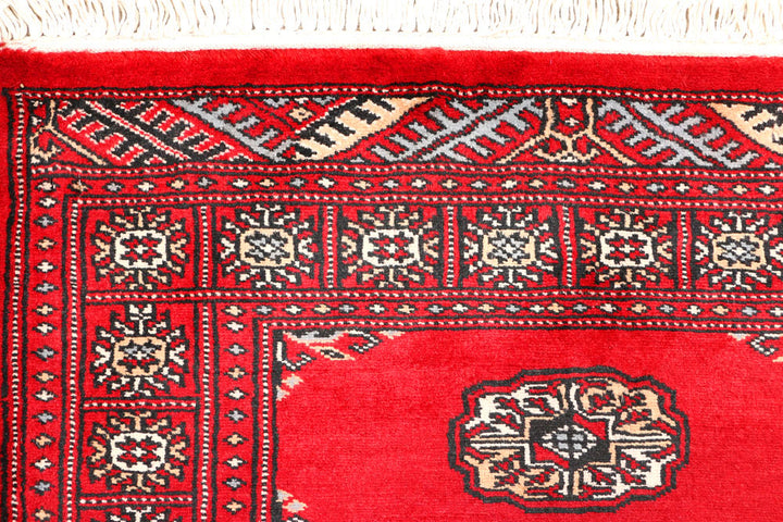 Red Bokhara 2' 7 x 6' 3 - No. 45087 - ALRUG Rug Store