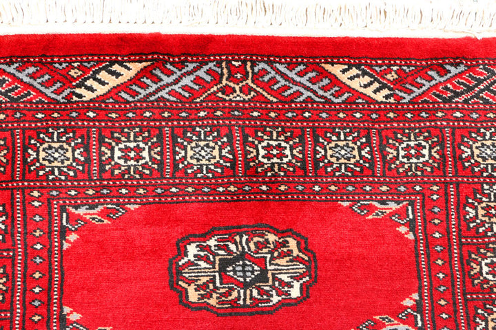Red Bokhara 2' 7 x 6' 3 - No. 45087 - ALRUG Rug Store