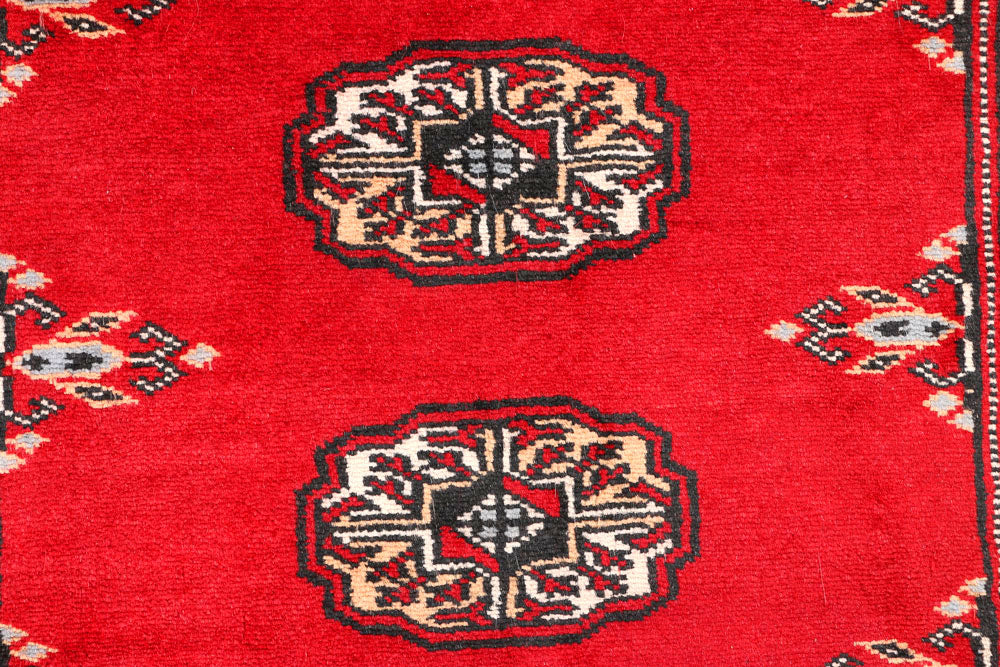 Red Bokhara 2' 7 x 6' 3 - No. 45087 - ALRUG Rug Store