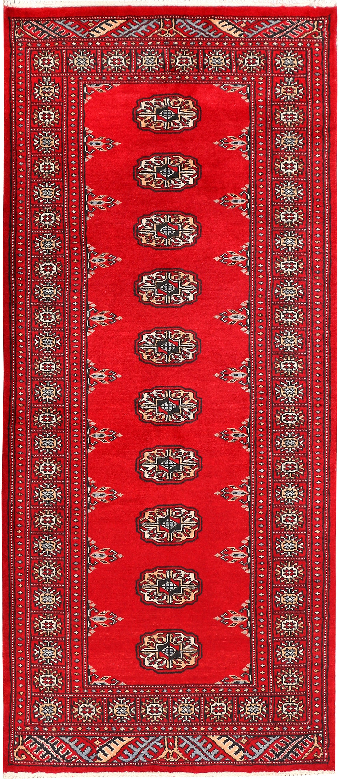 Red Bokhara 2' 7 x 6' 3 - No. 45087 - ALRUG Rug Store