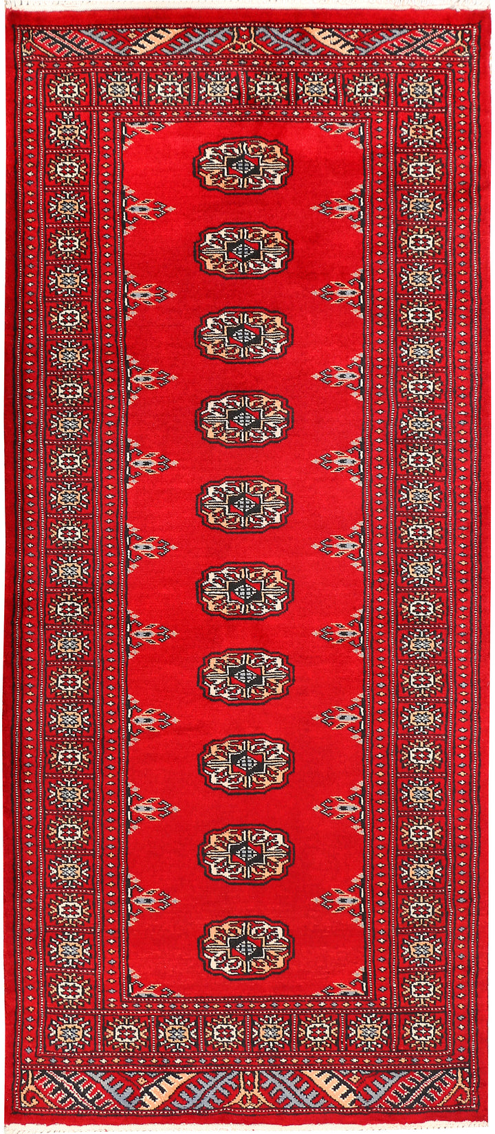 Red Bokhara 2' 7 x 6' 3 - No. 45087 - ALRUG Rug Store