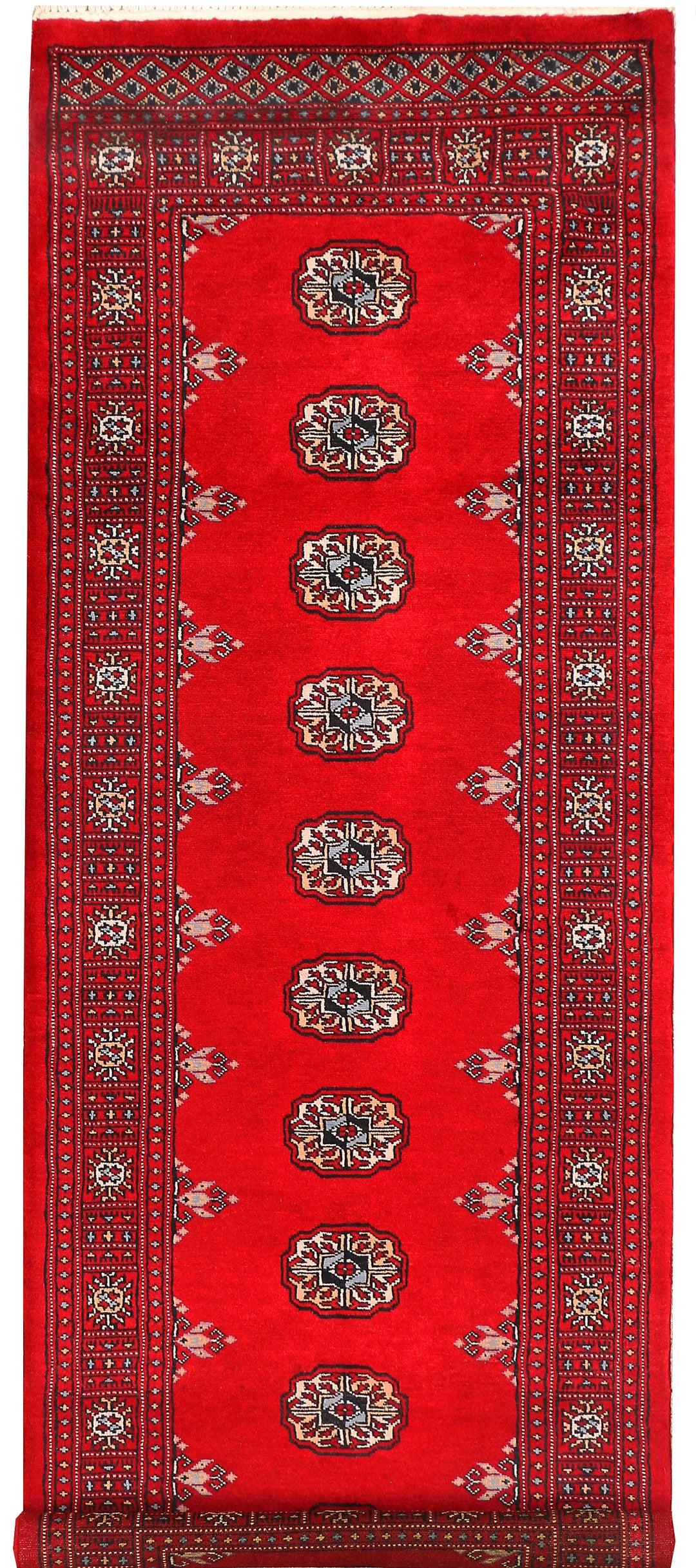 Red Bokhara 2' 7 x 7' 1 - No. 45089 - ALRUG Rug Store
