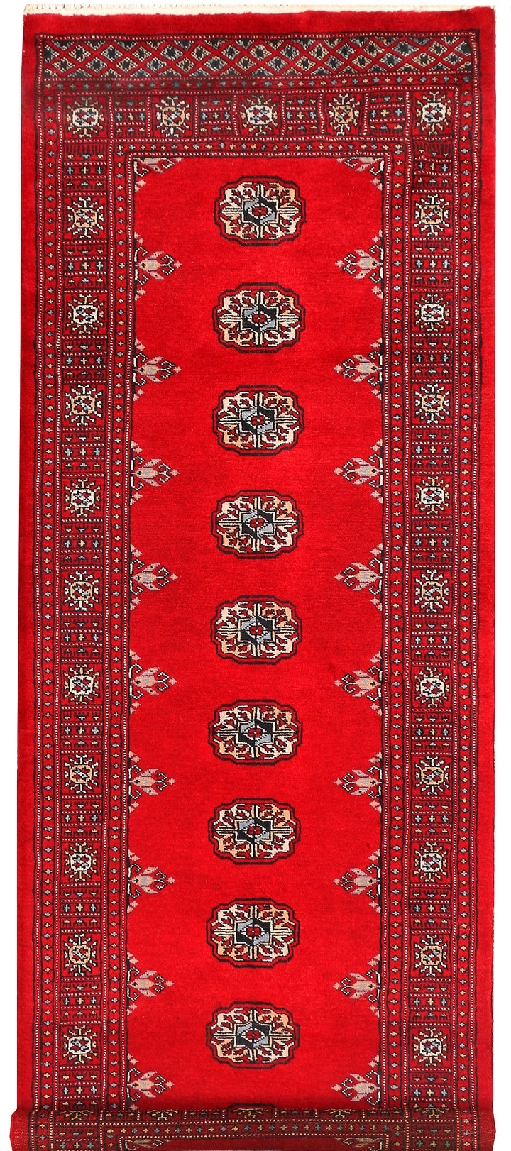Red Bokhara 2' 7 x 7' 1 - No. 45089 - ALRUG Rug Store