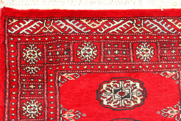 Red Bokhara 2' 6 x 6' 4 - No. 45092 - ALRUG Rug Store