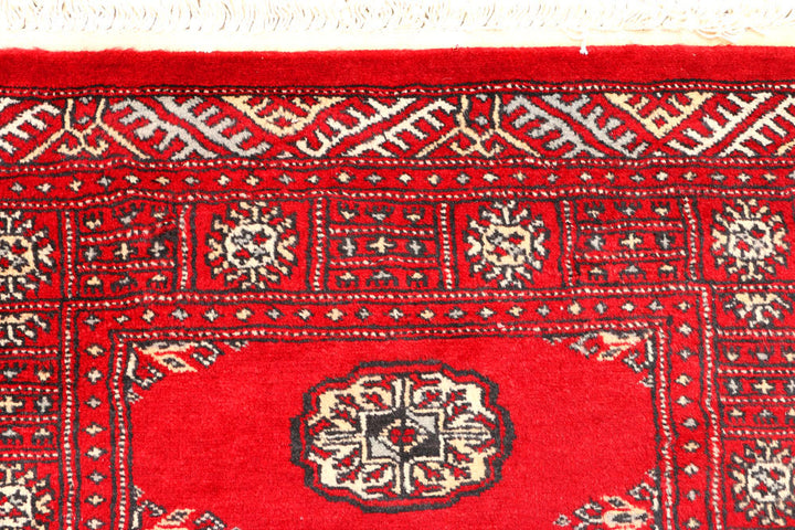 Red Bokhara 2' 6 x 6' 4 - No. 45092 - ALRUG Rug Store