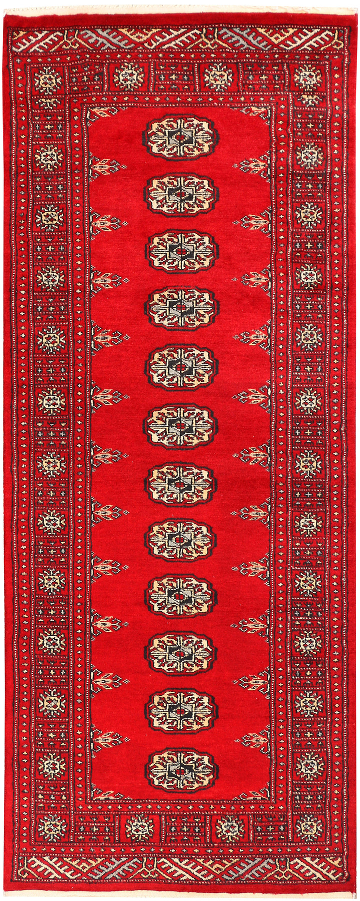 Red Bokhara 2' 6 x 6' 4 - No. 45092 - ALRUG Rug Store