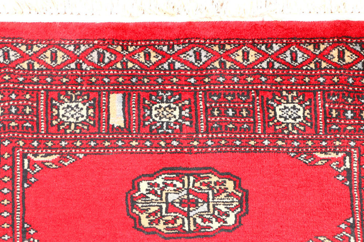 Red Bokhara 2' 7 x 6' 4 - No. 45097 - ALRUG Rug Store