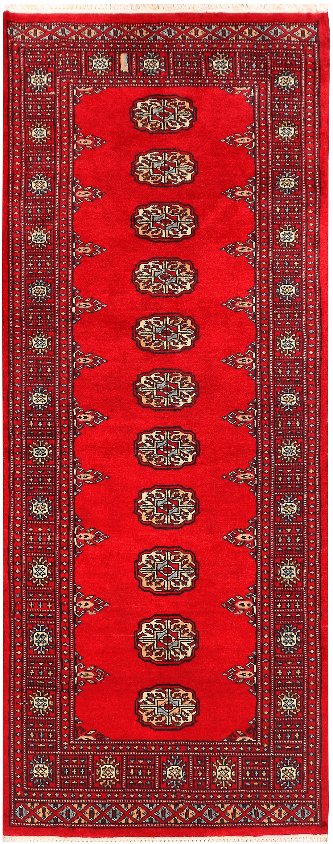 Red Bokhara 2' 7 x 6' 4 - No. 45097 - ALRUG Rug Store