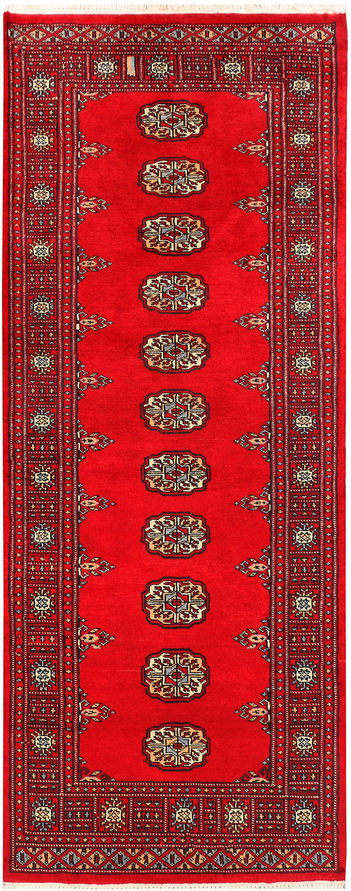 Red Bokhara 2' 7 x 6' 4 - No. 45097 - ALRUG Rug Store