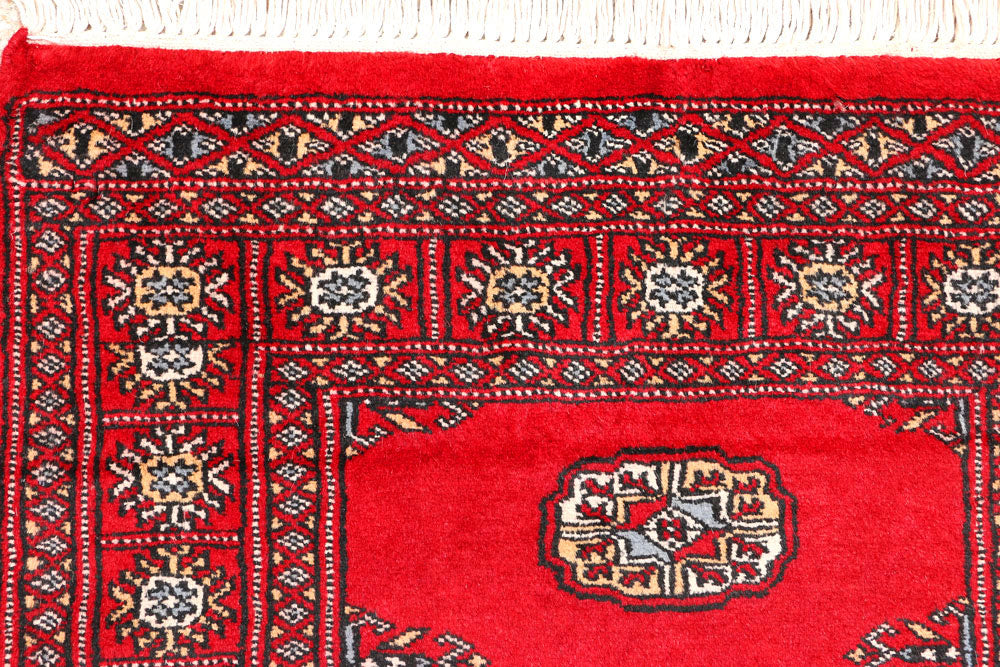 Red Bokhara 2' 6 x 6' 4 - No. 45103 - ALRUG Rug Store