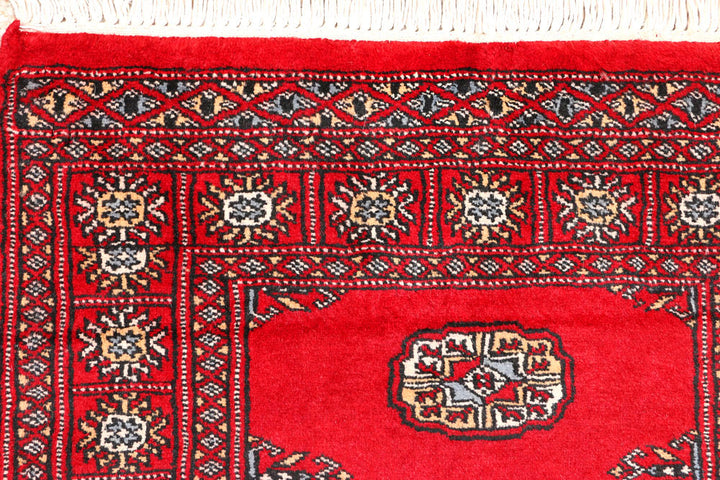 Red Bokhara 2' 6 x 6' 4 - No. 45103 - ALRUG Rug Store