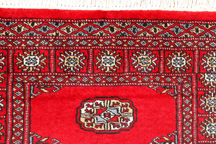 Red Bokhara 2' 6 x 6' 4 - No. 45103 - ALRUG Rug Store