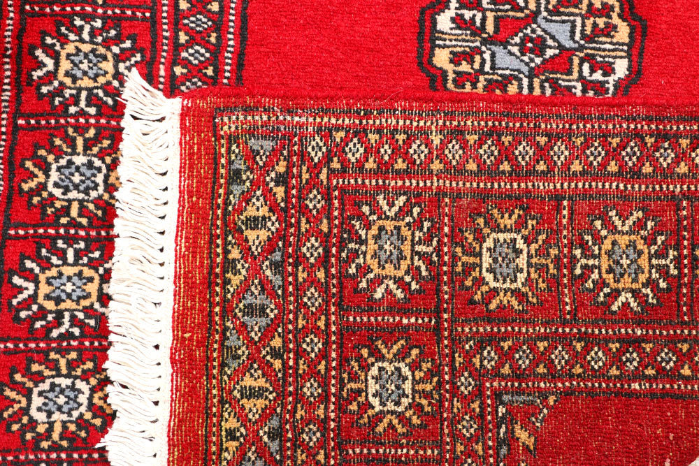 Red Bokhara 2' 6 x 6' 4 - No. 45103 - ALRUG Rug Store