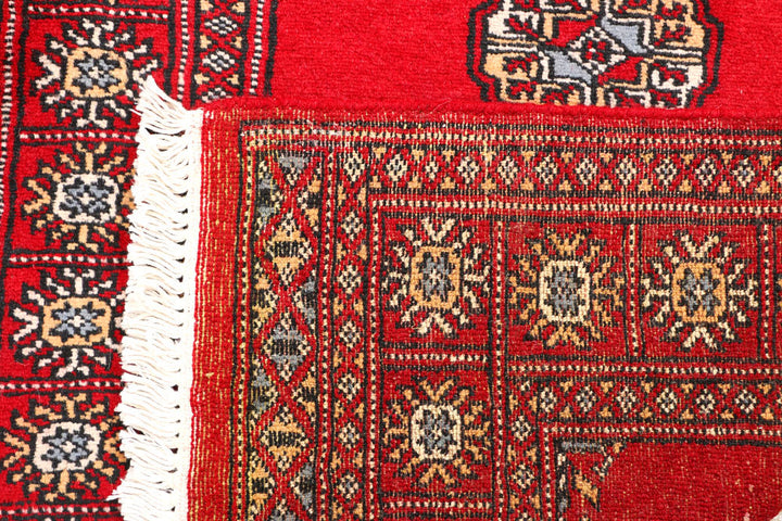 Red Bokhara 2' 6 x 6' 4 - No. 45103 - ALRUG Rug Store
