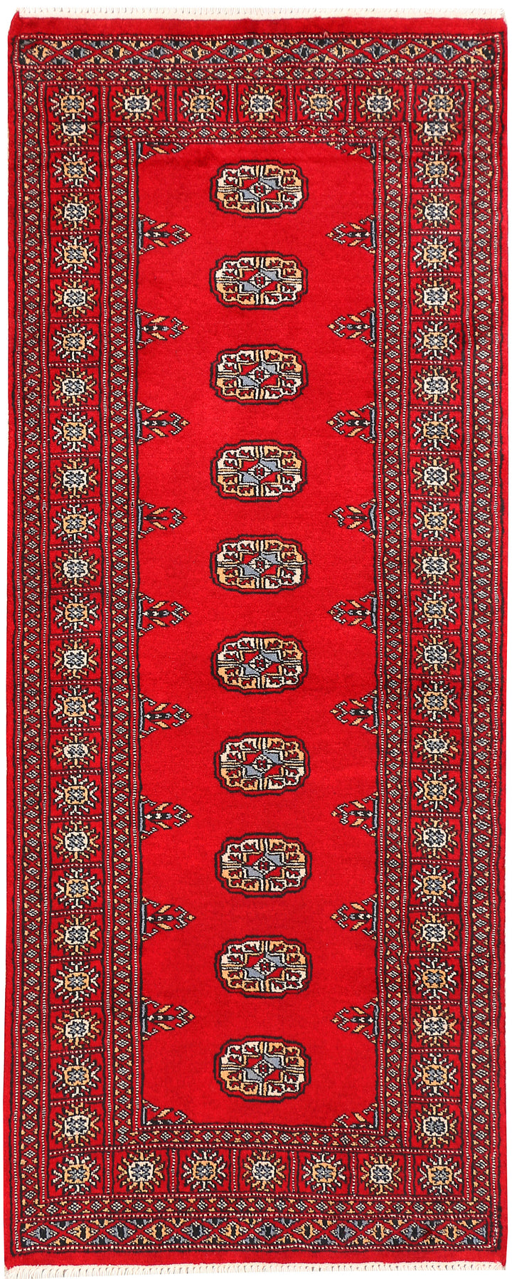Red Bokhara 2' 6 x 6' 4 - No. 45103 - ALRUG Rug Store