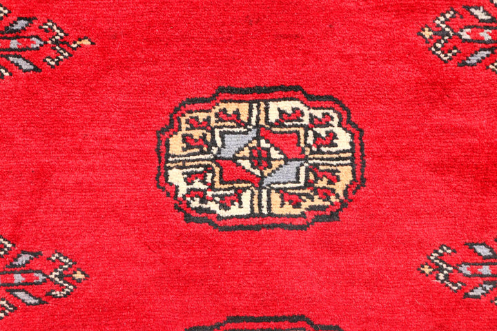 Red Bokhara 2' 7 x 6' 10 - No. 45110 - ALRUG Rug Store